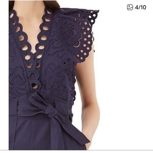Rebecca Taylor Ariana Eyelet Embroidered Jumpsuit (6)